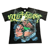 Black Valley Dreams Lightning Warrior Vintage Oversized Unisex T‑Shirt