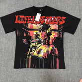 Red Graphic Streetwear T-Shirt | Oversized Vintage Tee