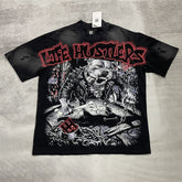 Red Graphic Streetwear T-Shirt | Oversized Vintage Tee
