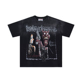 Black Valley Dreams Horror Character Vintage Oversized Unisex T‑Shirt