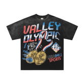 Black Valley Olympic Sports Vintage Oversized Unisex T‑Shirt
