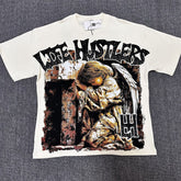 White Graphic Streetwear T-Shirt | Oversized Vintage Tee