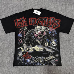 Vintage Monster Beast Graphic Oversized Unisex T‑Shirt