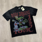 Black Vintage Wash Vale Dreams 1997 Tour Cartoon Oversized Unisex T‑Shirt