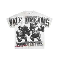 Off‑White Valley Dreams Boxer Bear Vintage Oversized Unisex T‑Shirt