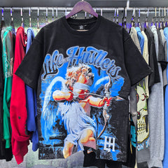 Blue Graphic Streetwear T-Shirt | Oversized Vintage Tee
