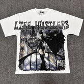 Life Hustlers "No Days Off" Vintage Graphic Oversized Unisex T‑Shirt