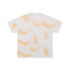 Orange‑White Tie‑Dye Valley Target Graphic Oversized Unisex T‑Shirt
