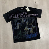 Black Vintage‑Wash Multi‑Portrait Graphic Oversized Unisex T‑Shirt