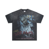 Black Valley Dreams 199X Hip‑hop Portrait Vintage Oversized Unisex T‑Shirt