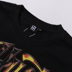 Flame Graphic Streetwear T-Shirt | Oversized Vintage Tee