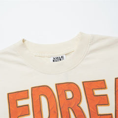 Cream Vintage‑Wash Vale Dreams Boxing King Of The Ring Oversized Unisex T‑Shirt