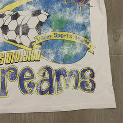 White Valley Dreams Soccer Vintage Oversized Unisex T‑Shirt