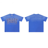 Blue Valley Sports Letter Vintage Oversized Unisex T‑Shirt