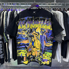 Anime Graphic Streetwear T-Shirt | Oversized Vintage Tee