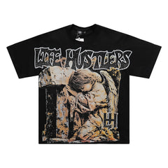 Vintage Angel Graphic Oversized Unisex Streetwear T‑Shirt