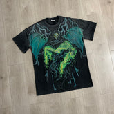 Black Valley Dreams Devil Graphic Vintage Oversized Unisex T‑Shirt