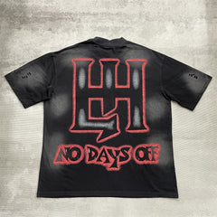 Red Graphic Streetwear T-Shirt | Oversized Vintage Tee