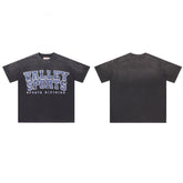 Black Valley Sports Letter Vintage Oversized Unisex T‑Shirt