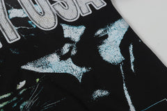 Black Vintage‑Wash Valley USA United By Faith Oversized Unisex T‑Shirt