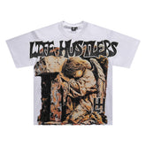Vintage Angel Art Oversized Unisex Streetwear T‑Shirt