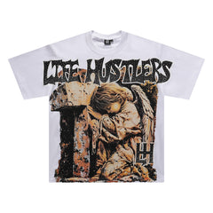 Vintage Angel Art Oversized Unisex Streetwear T‑Shirt