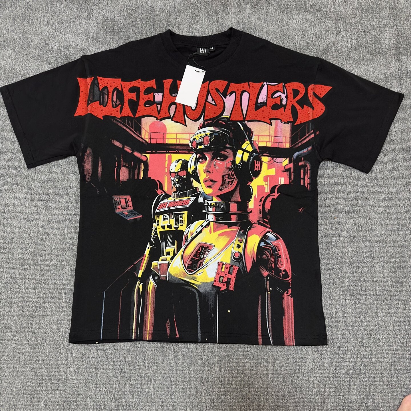 Red Graphic Streetwear T-Shirt | Oversized Vintage Tee