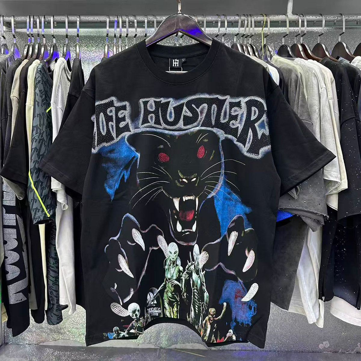 Black Panther Graphic Streetwear T-Shirt | Oversized Vintage Tee