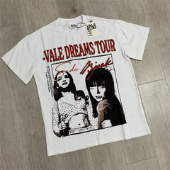 White Vale Dreams Tour Double‑Sided Print Oversized Unisex T‑Shirt