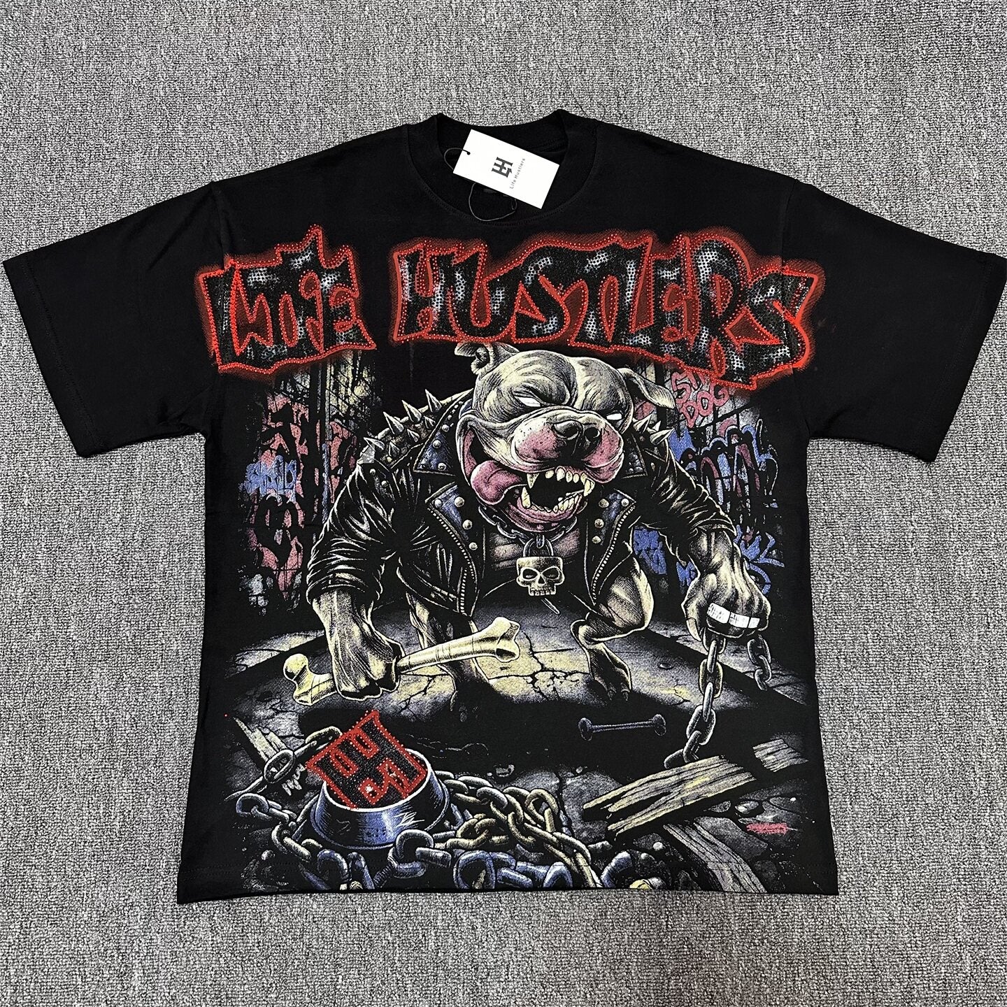 Vintage Monster Beast Graphic Oversized Unisex T‑Shirt