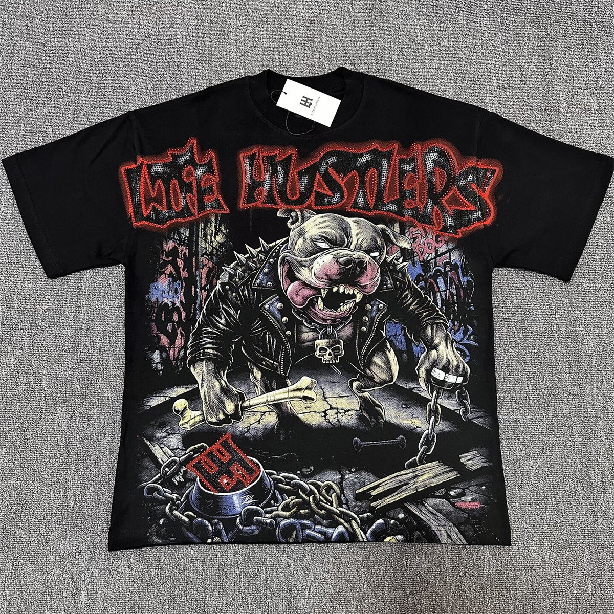 Vintage Monster Beast Graphic Oversized Unisex T‑Shirt