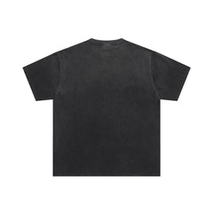 Black Vintage‑Wash Vale Dreams Monster Fighter Oversized Unisex T‑Shirt