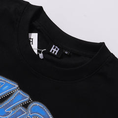 Blue Graphic Streetwear T-Shirt | Oversized Vintage Tee