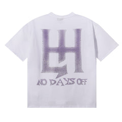 Purple Graphic Streetwear T-Shirt | Oversized Vintage Tee