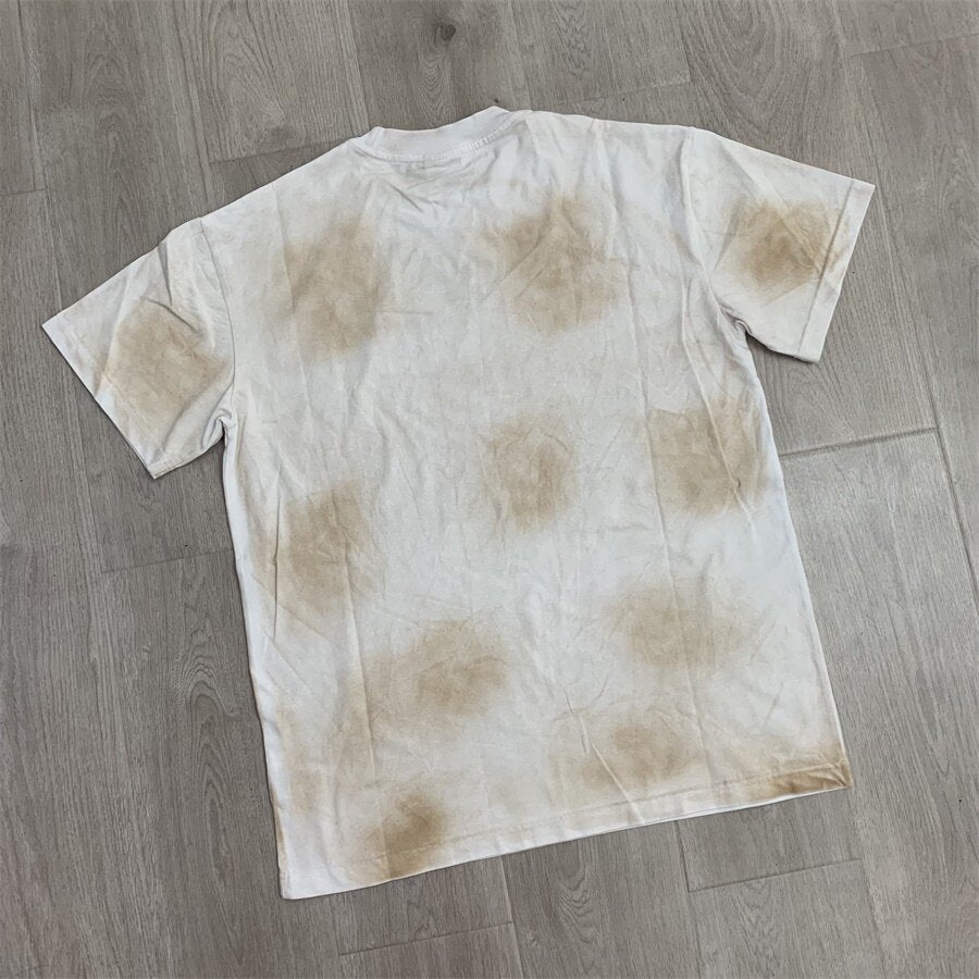 Off‑White Tie‑Dye Jazz Music Portrait Oversized Unisex T‑Shirt