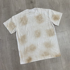 Off‑White Tie‑Dye Jazz Music Portrait Oversized Unisex T‑Shirt