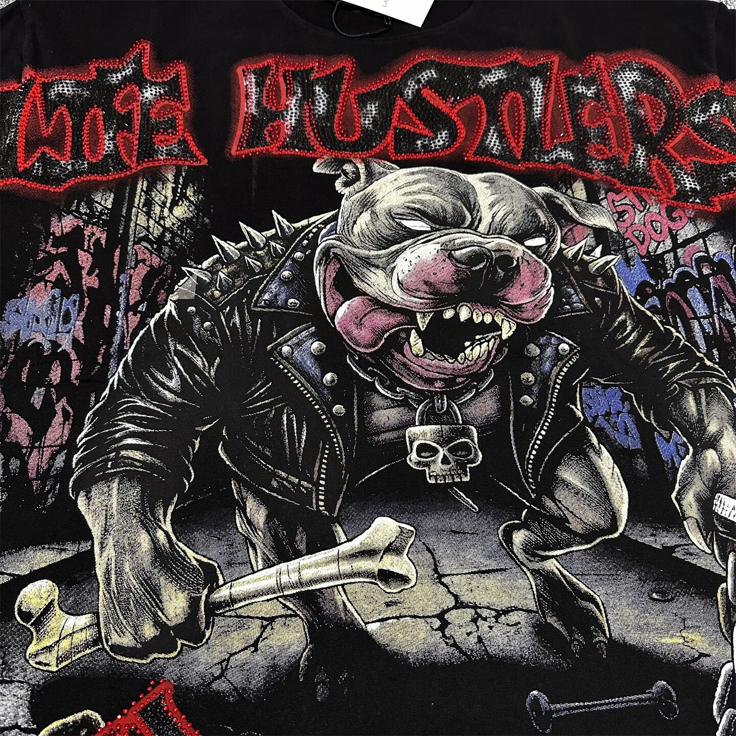 Vintage Monster Beast Graphic Oversized Unisex T‑Shirt
