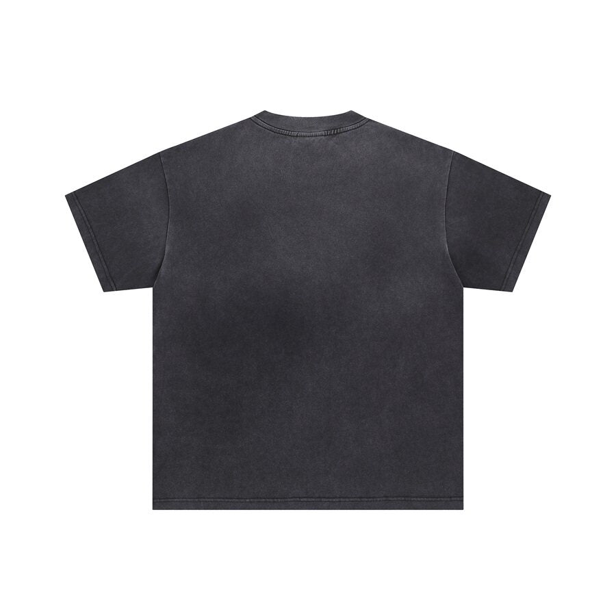 Black Vintage‑Wash Mike Tyson Boxing Graphic "Valedreams" Oversized Unisex T‑Shirt