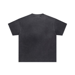 Black Vintage‑Wash Mike Tyson Boxing Graphic "Valedreams" Oversized Unisex T‑Shirt
