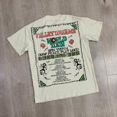 Cream Valley Dreams Comic Cartoon Double‑Sided Oversized Unisex T‑Shirt