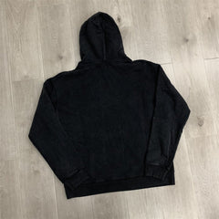 Black Washed‑out Valley Dreams Statue Of Liberty Graphic Zip‑Up Hoodie Unisex Oversized Jacket
