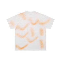 Orange‑White Tie‑Dye Portrait Graphic Oversized Unisex T‑Shirt