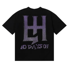 Purple Graphic Streetwear T-Shirt | Oversized Dark Vintage Tee