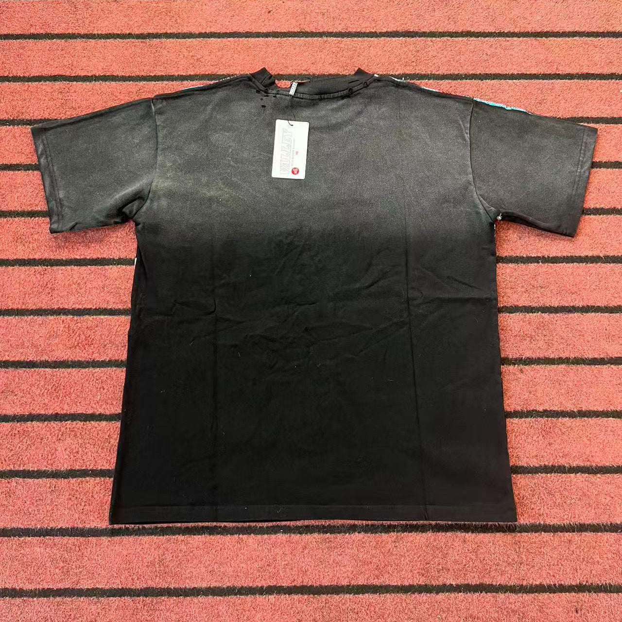 Black Vintage‑Wash Basketball Player & Lion Graphic Oversized Unisex T‑Shirt