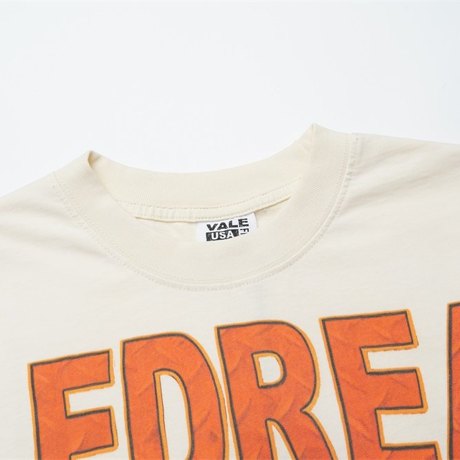 Cream Vintage‑Wash Vale Dreams Boxing King Of The Ring Oversized Unisex T‑Shirt