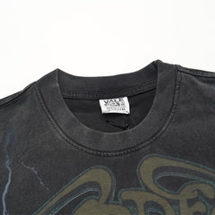 Vintage Distressed Hand‑Graphic Oversized Unisex T‑Shirt