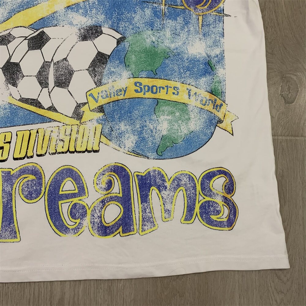White Valley Dreams Soccer Vintage Oversized Unisex T‑Shirt