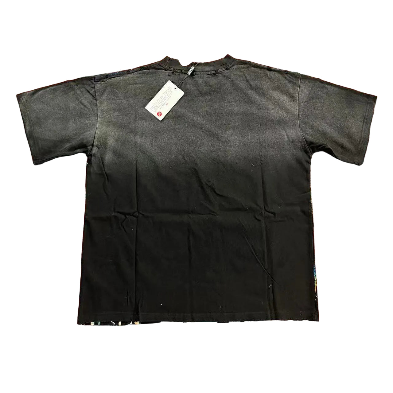 Black Vintage‑Wash Vale Dreams Statue of Liberty Graphic Oversized Unisex T‑Shirt