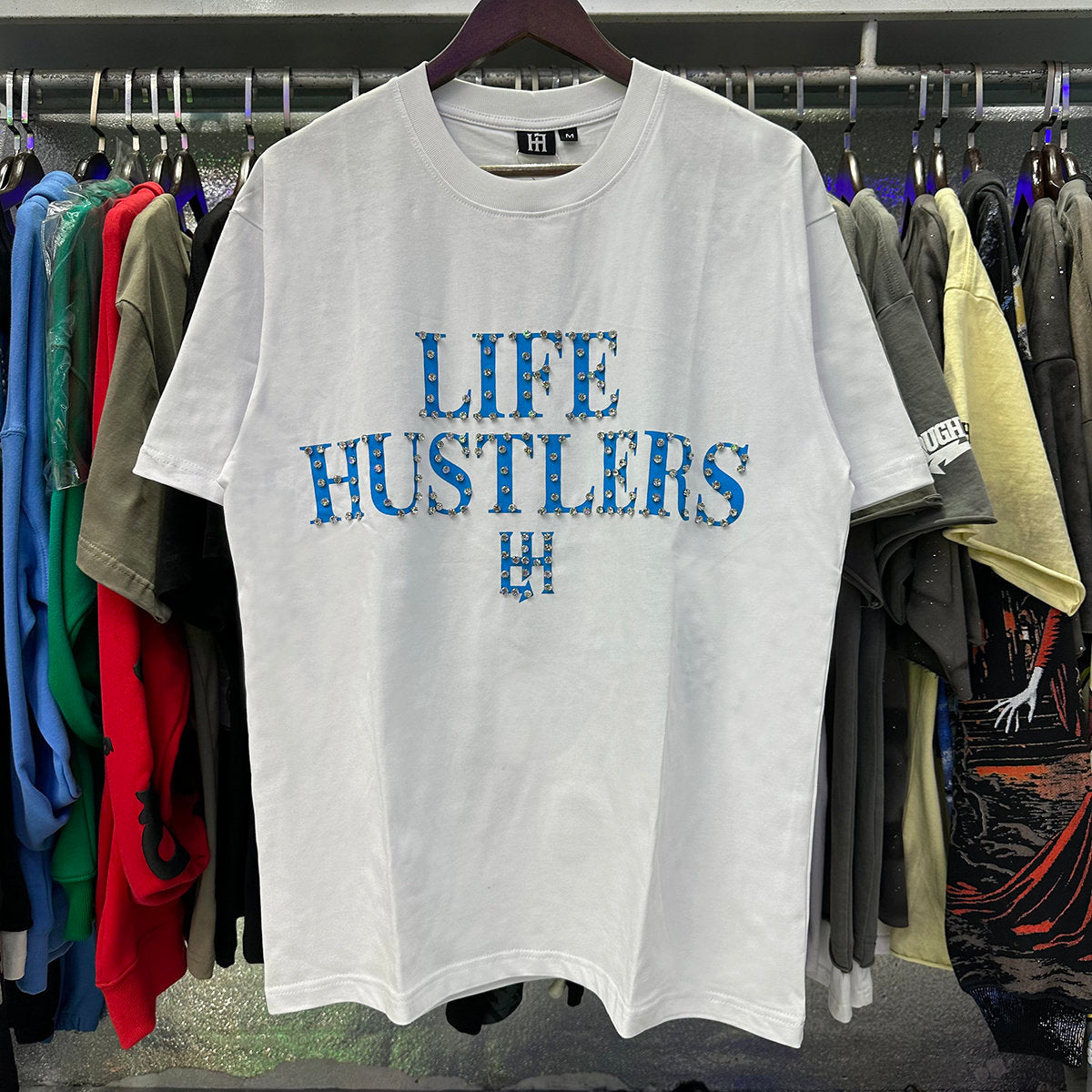 Blue Graphic Streetwear T-Shirt | Oversized Casual Tee
