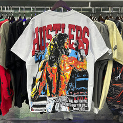 Red Graphic Streetwear T-Shirt | Oversized Vintage Tee